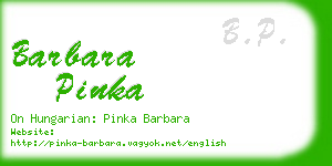 barbara pinka business card